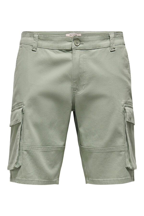 Only & Sons Cargo Bermuda shorts green