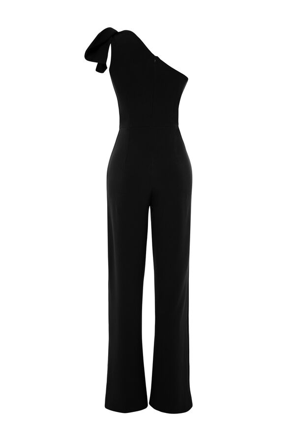 Trendyol One- sleeve jumpsuit Crna