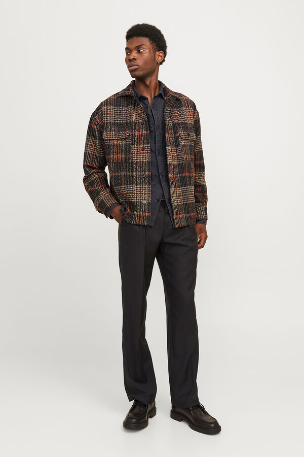 Jack & Jones Camisa estilo sarga negro