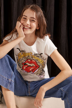 Springfield T-shirt "Rolling Stones" branco