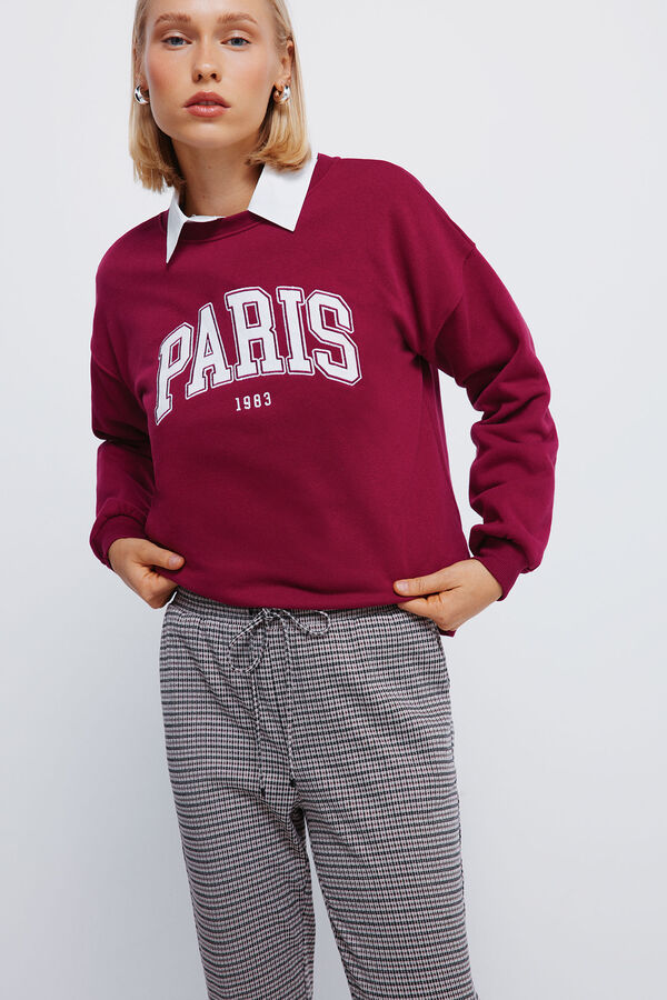 Springfield Pantalons de jogging rouge