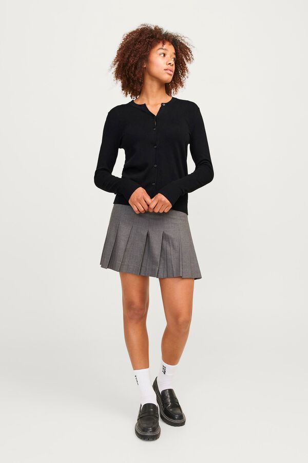 Jack & Jones Round neck cardigan Crna