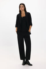 JDY Long wide-leg trousers black