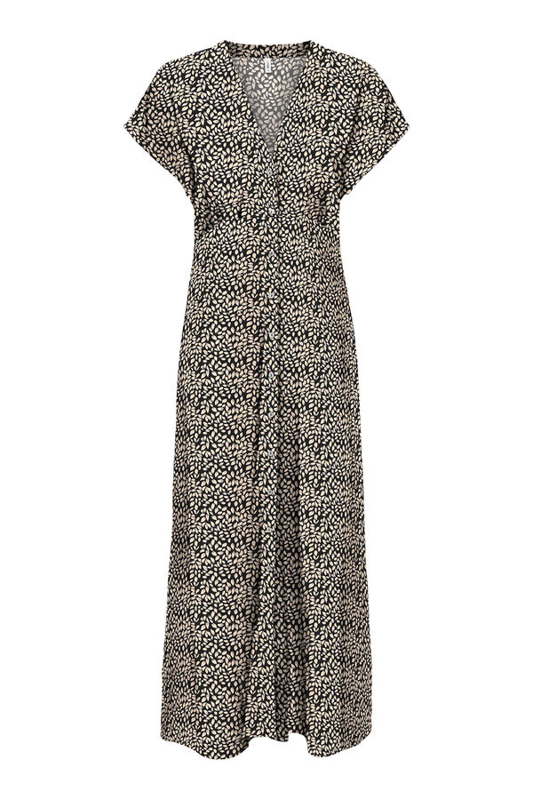 Only Vestido comprido regular fit castanho