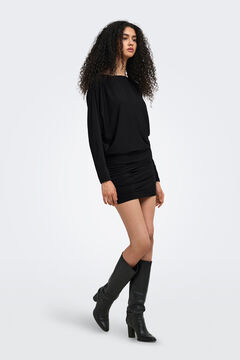 Only Vestido corto fruncido