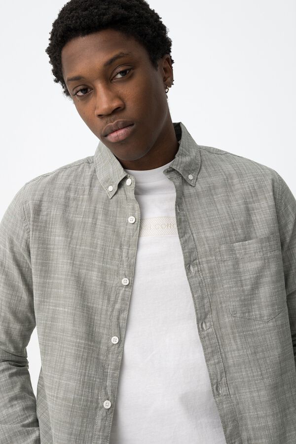 Tiffosi Camisa manga larga kaki