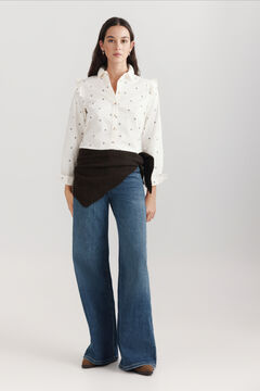 Springfield Corduroy ruffle shirt