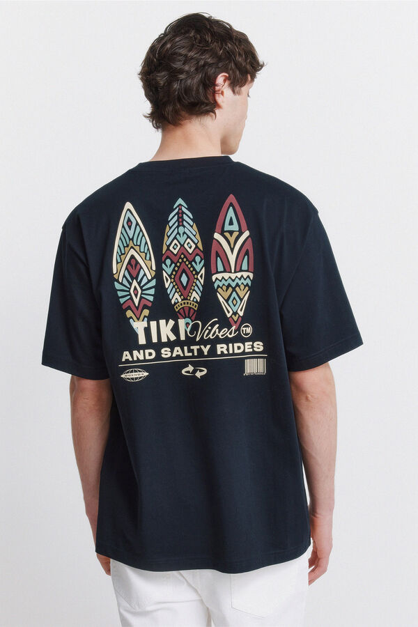 Springfield Tiki vibes T-shirt blue