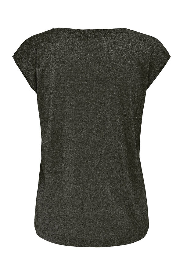 Springfield Lurex short-sleeved T-shirt zelena