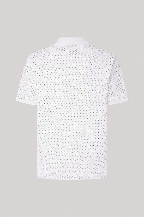 Springfield Polka-dot print polo shirt white