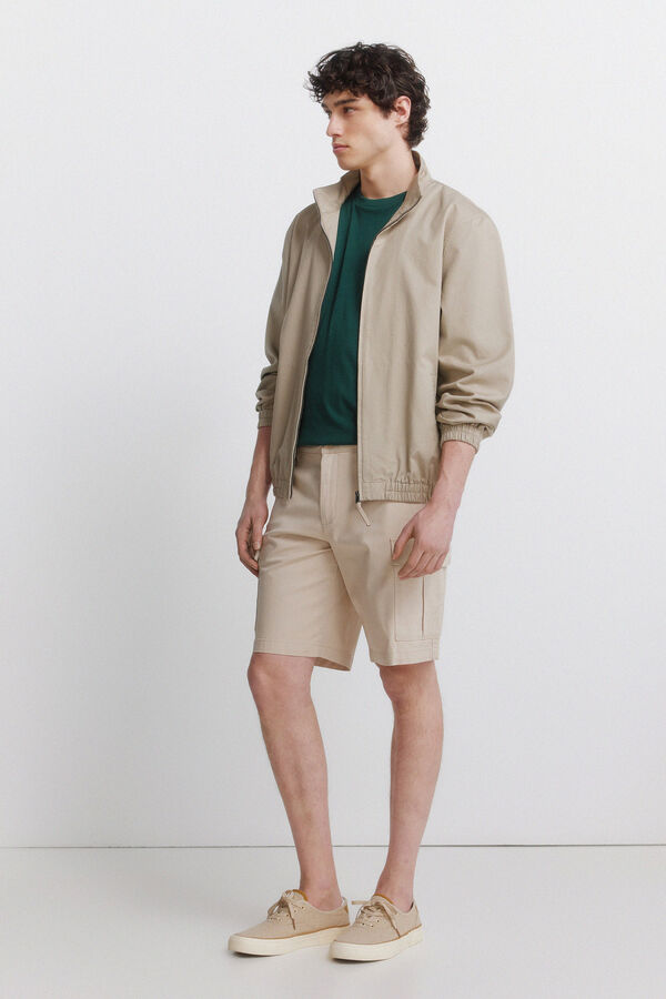 Springfield T-shirt basique logo Springfield vert