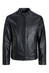 Springfield Faux leather water-resistant jacket crna