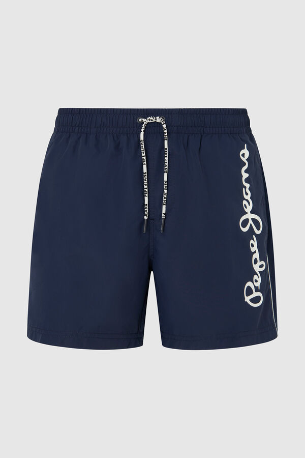 Springfield Bermuda swim shorts Maxi Logo navy