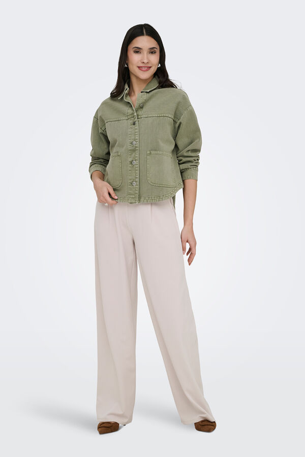 JDY Chaqueta vaquera verde