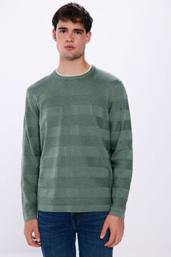 Springfield Double collar jumper green