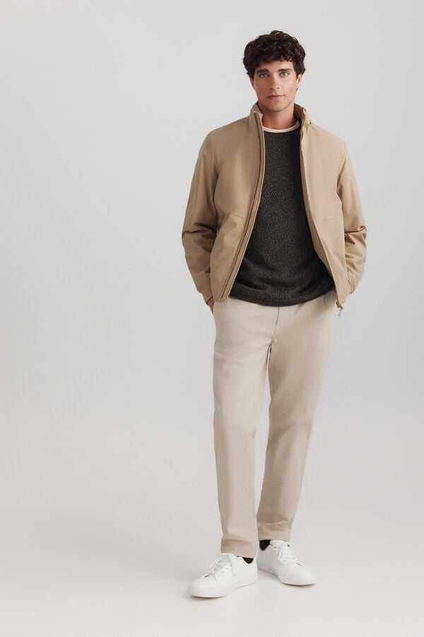 Springfield Puffer technical jacket brown