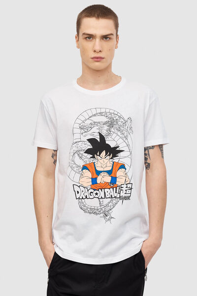 Springfield T-Shirt Dragon Ball-Print Weiß