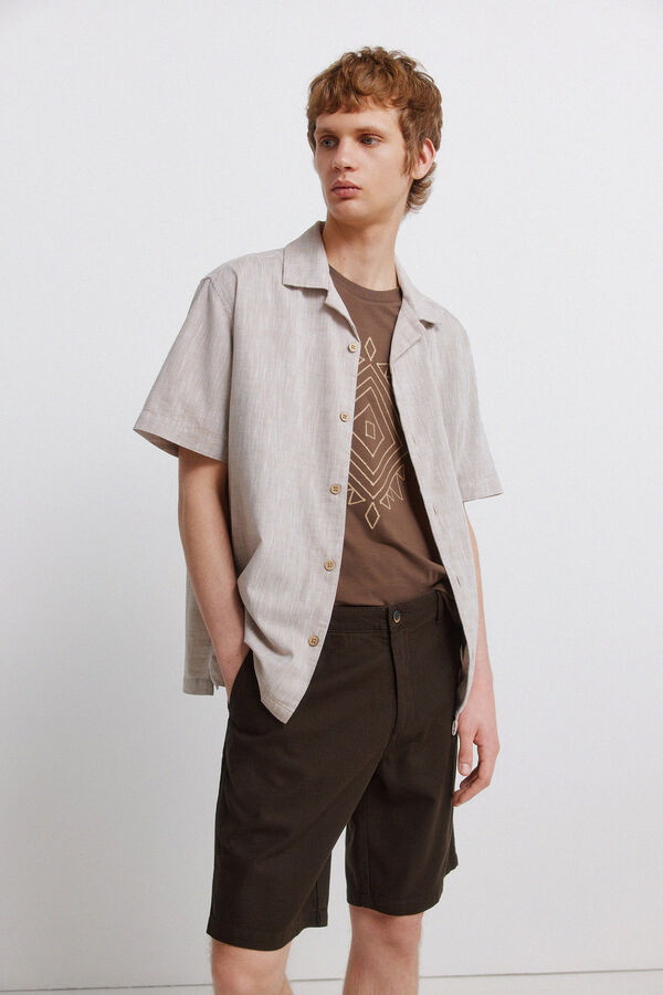 Springfield Bermude od pamuka comfort fit Print