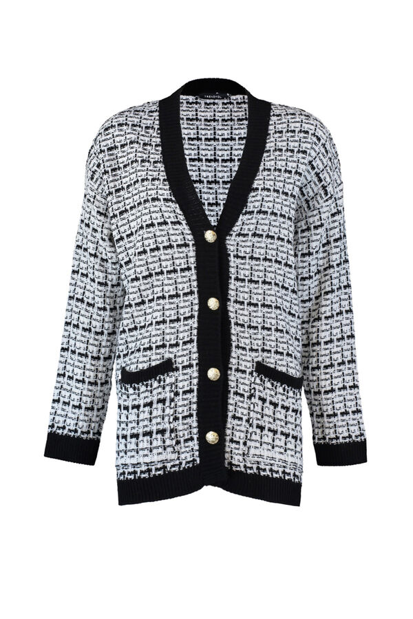 Trendyol C&aacute;rdigan con purpurina negro