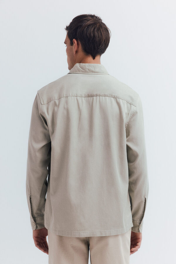 Springfield Predimenzionirana tencel majica S uzorkom