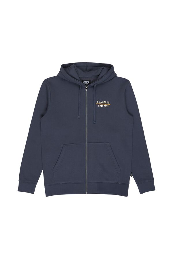 Billabong Sweatshirt com capuz e fecho-&eacute;clair azul
