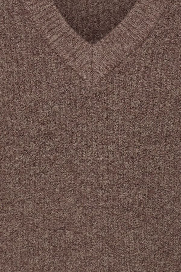 Only & Sons V-neck knit gilet nude