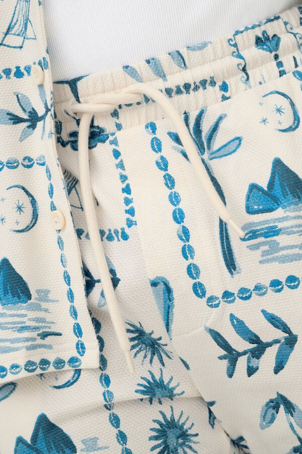 Only & Sons Textured Bermuda shorts white