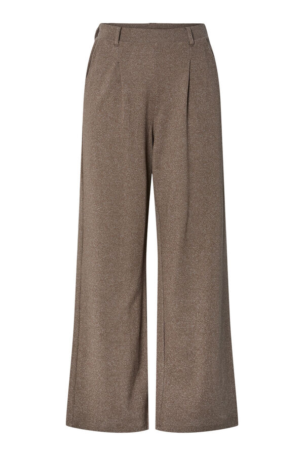 Pieces Wide pleated trousers Siva