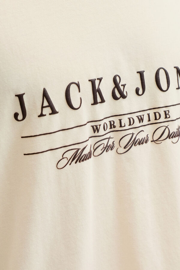 Jack & Jones Cotton relaxed T-shirt beige