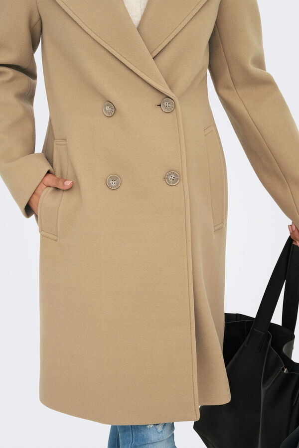 Only Long cloth coat nude