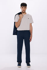 Springfield Slim fit comfort dress chinos bluish