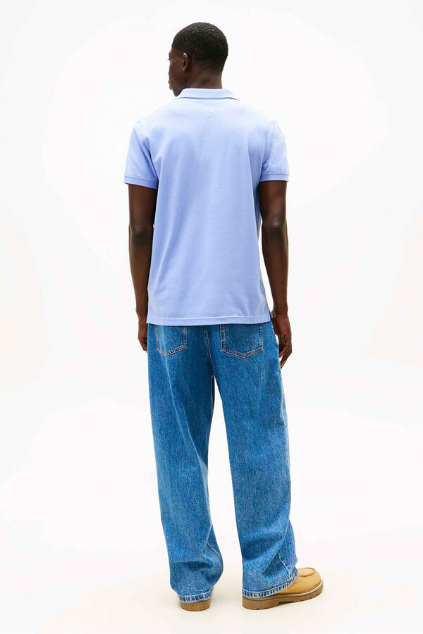 Tommy Jeans Slim short sleeve polo shirt blue