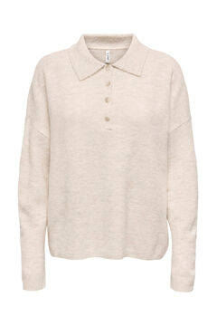 Only Polo de punto manga larga