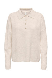 Only Polo de punto manga larga