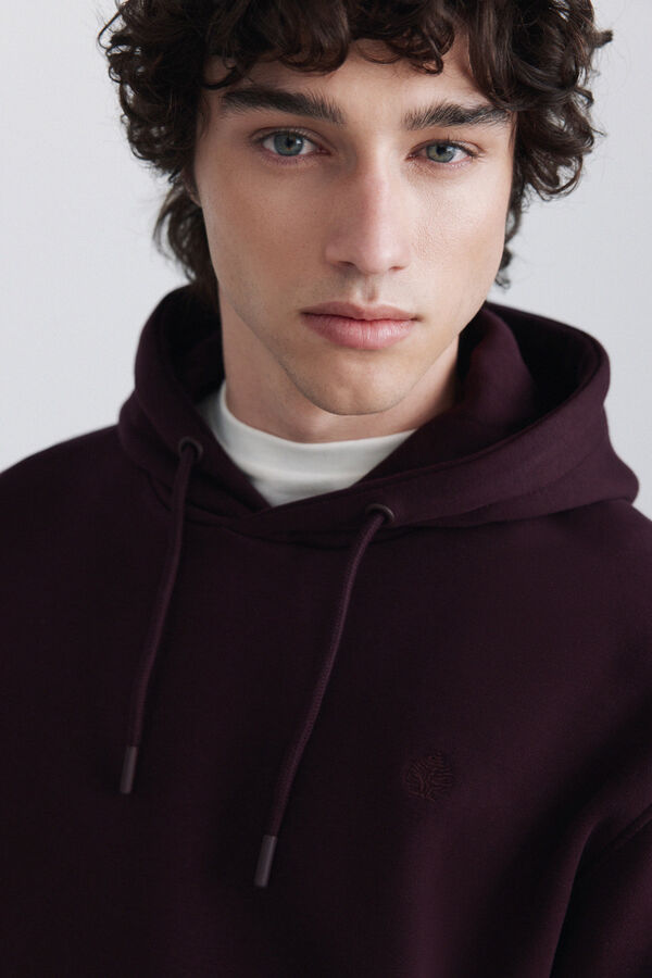 Springfield Basic hooded sweatshirt pink