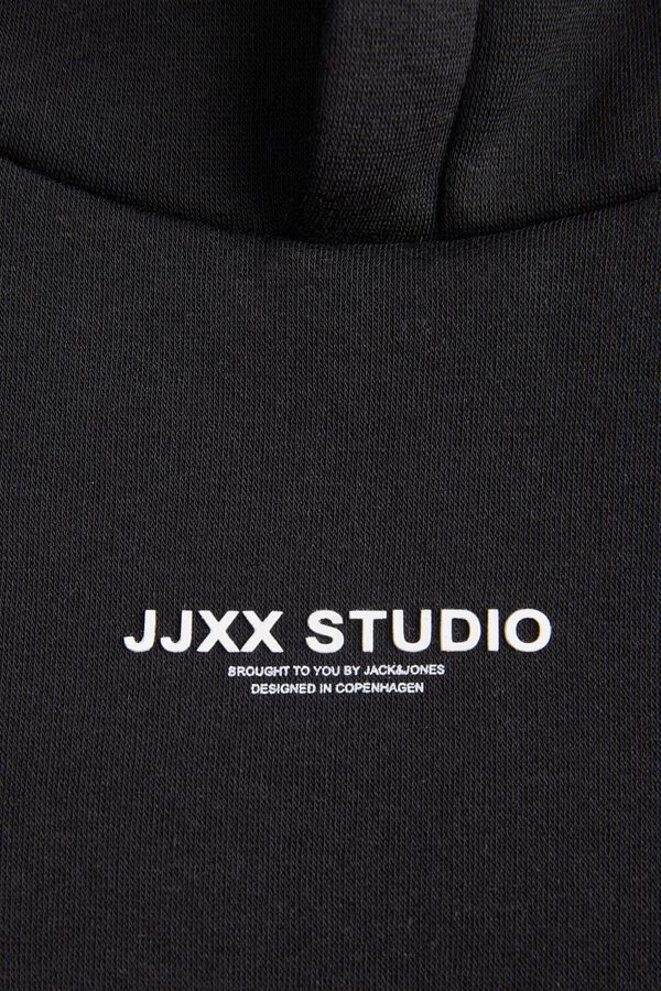 Jack & Jones Girl Hooded logo sweatshirt black