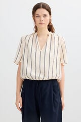 Inside Camiseta manga volantes blanco