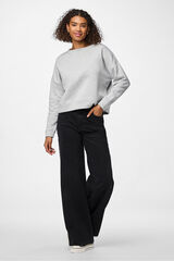 Pieces Essential sweatshirt grey