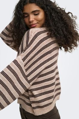 Jersey de rayas calado