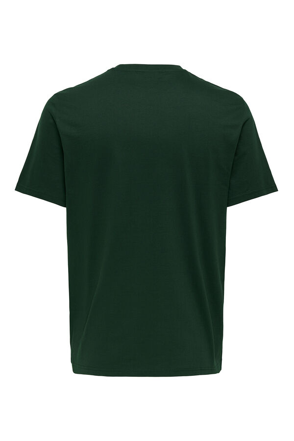 Only & Sons Short-sleeved logo T-shirt Zelena