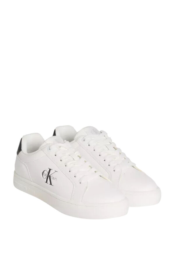 Calvin Klein Zapatilla de mujer con logo blanco