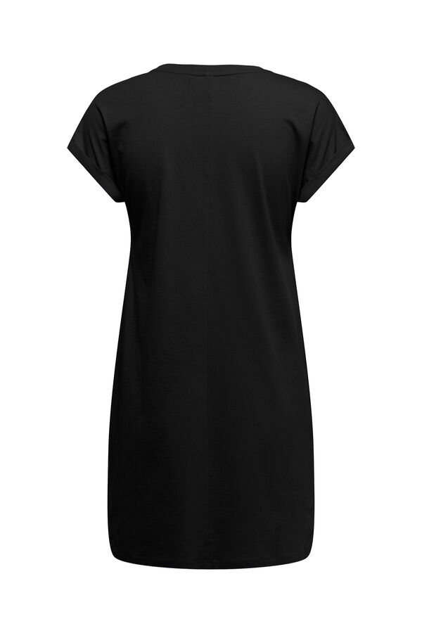 Only Striped short dress black
