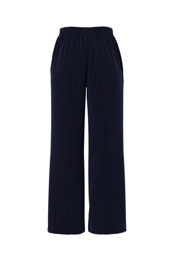 Pieces Wide leg tailored trousers grey