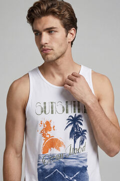 JJ REBEL Printed vest top