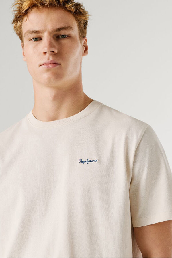 Pepe Jeans Short sleeve T-shirt beige