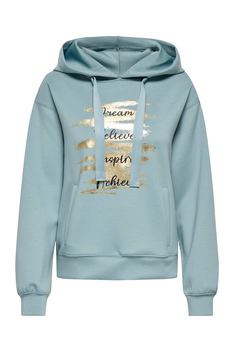 Sudadera con capucha dibujo frontal