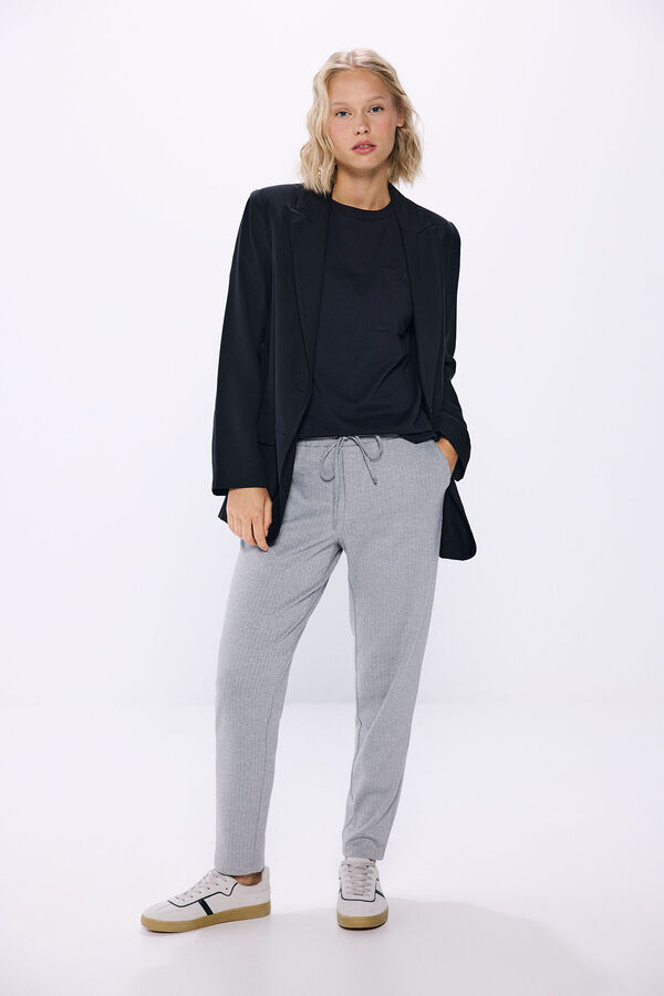 Springfield Pletene jogger pantalone srednjesiva