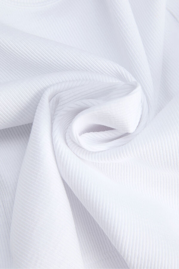 Jack & Jones Top canal&eacute; sin mangas el&aacute;stico blanco