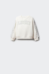 Springfield Kids Sudadera volantes lucky ni&ntilde;a marfil