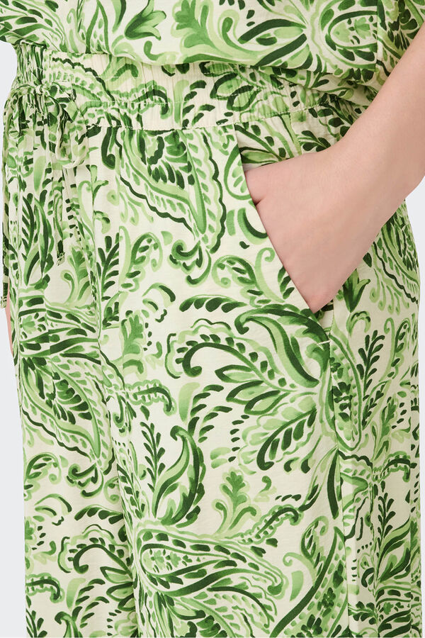 JDY Pantal&oacute;n largo ancho blanco